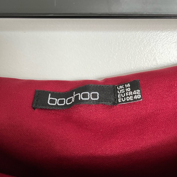 Boohoo Red Bodysuit. UK size 14 - Picture 2 of 2
